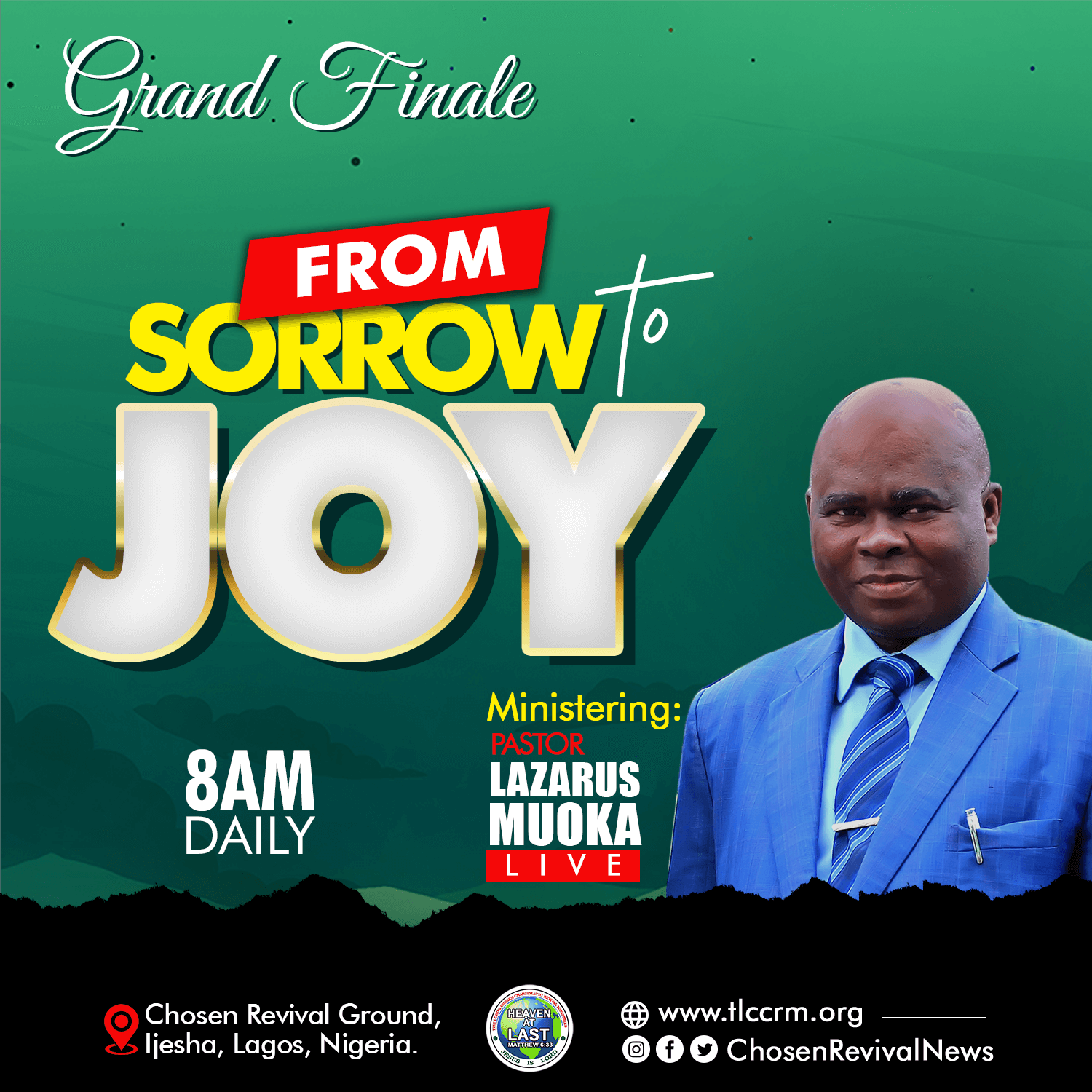 Pastor Lazarus Muoka - From Sorrow To Joy 2023 Day 2
