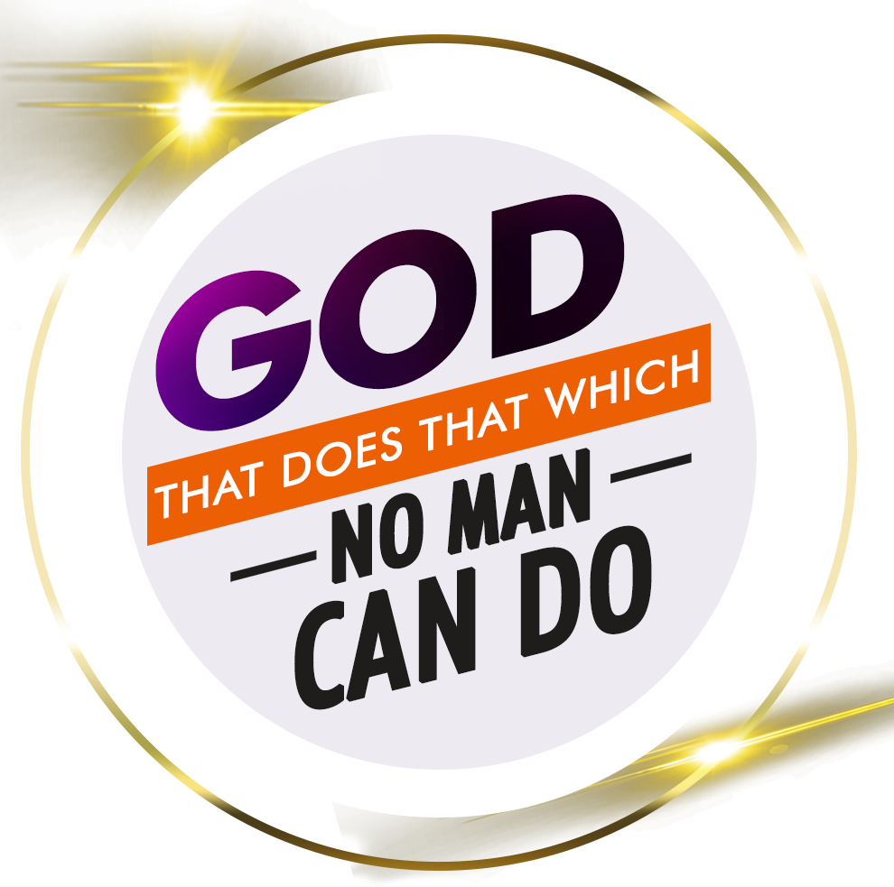 God That Does That Which No Man Can Do 2023 Logo