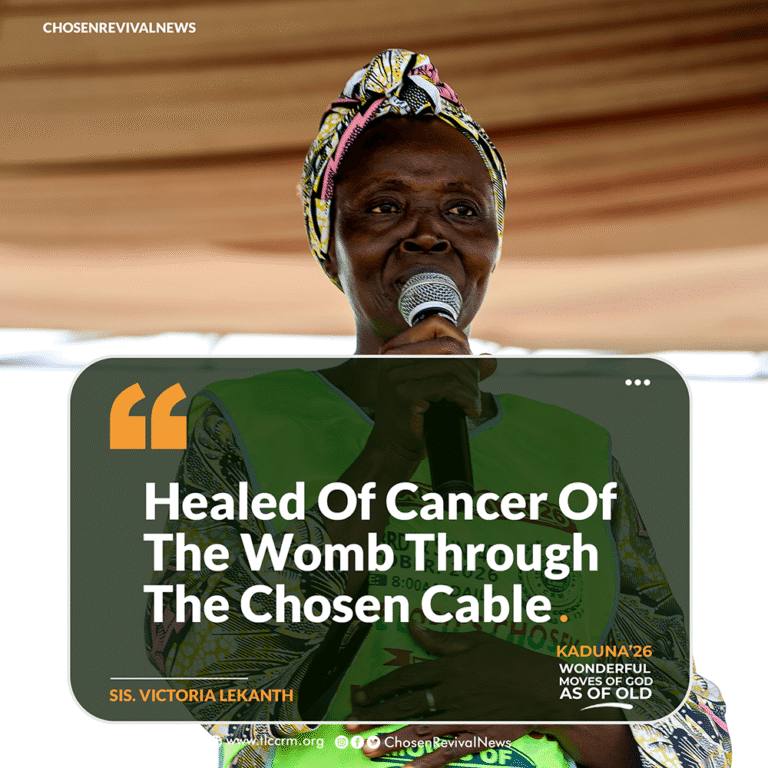 Healed Of Cancer Of The Womb Through The Chosen Cable